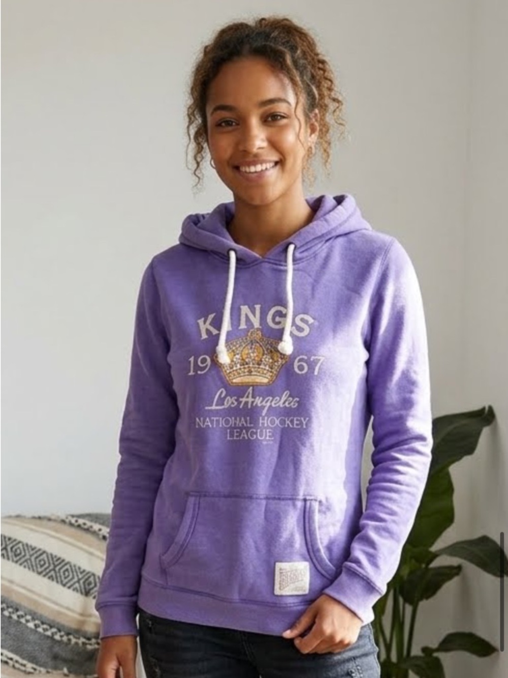 Los Angeles Kings Purple Pullover Hoodie Sweatshirt